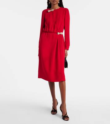 Verziertes Midikleid aus Seide | Valentino