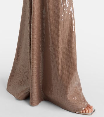 Sequined strapless gown | Alex Perry