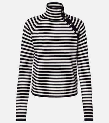 Paniere striped cashmere turtleneck top | Max Mara