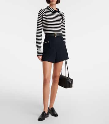 Paniere striped cashmere turtleneck top | Max Mara