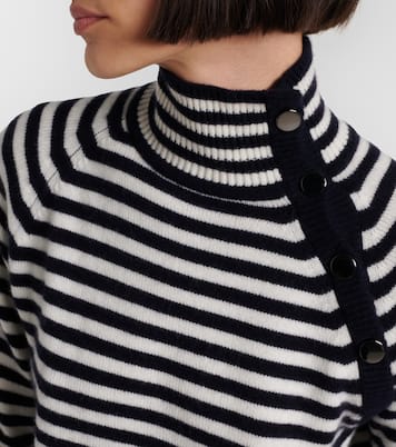 Paniere striped cashmere turtleneck top | Max Mara