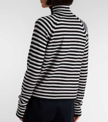 Paniere striped cashmere turtleneck top | Max Mara