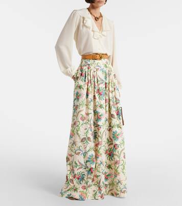 Floral cotton maxi skirt | Etro