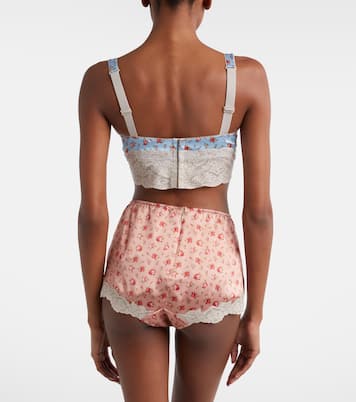 Floral silk and cotton-blend briefs | Dolce&Gabbana