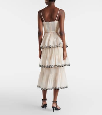 Embroidered bustier dress | Zimmermann