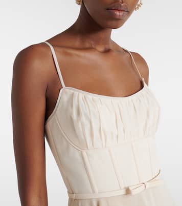 Embroidered bustier dress | Zimmermann
