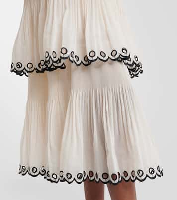Embroidered bustier dress | Zimmermann