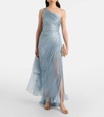Florencia one-shoulder silk gown | Maria Lucia Hohan
