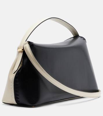 T-lock embroidered leather tote bag | Toteme