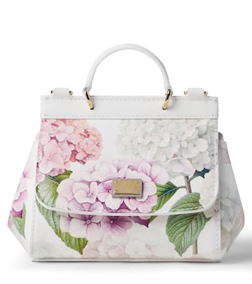 Sicily floral leather shoulder bag | Dolce&Gabbana Kids