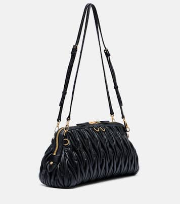 Matelassé leather clutch | Miu Miu