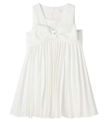 Bow-detail pleated dress | Patachou