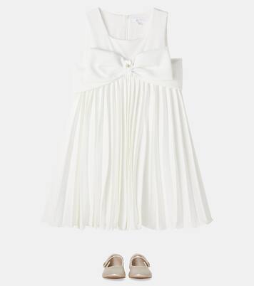 Bow-detail pleated dress | Patachou