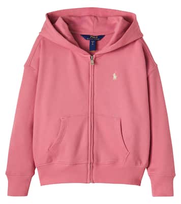 Cotton-blend jersey zip-up hoodie | Polo Ralph Lauren Kids