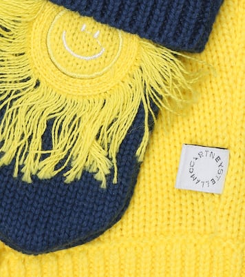 Bebé - set de guantes y gorro de algodón y lana | Stella McCartney Kids