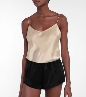 Venice silk satin shorts | Asceno