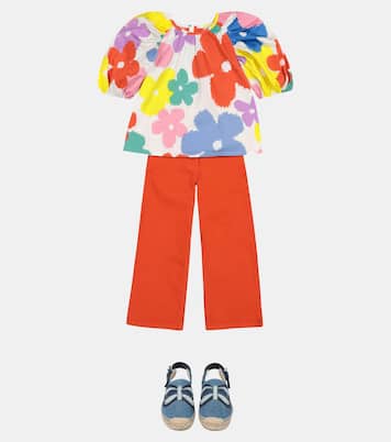 Jeans anchos de algodón | Stella McCartney Kids