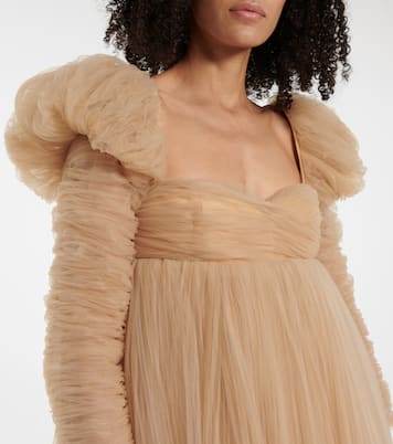 Trisha pleated tulle minidress | Khaite