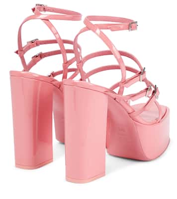 Jessica 130 leather platform sandals | Paris Texas