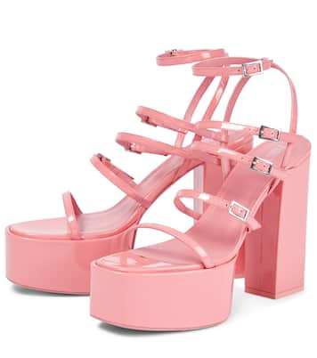 Jessica 130 leather platform sandals | Paris Texas