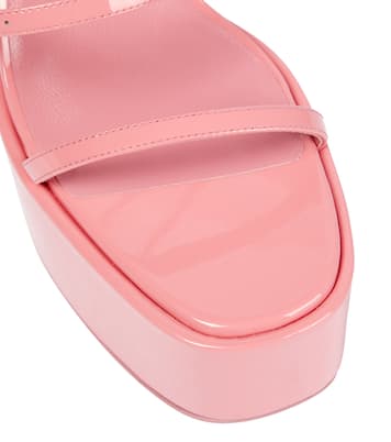 Jessica 130 leather platform sandals | Paris Texas