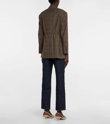 Checked wool blazer | Prada
