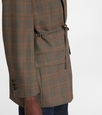 Checked wool blazer | Prada