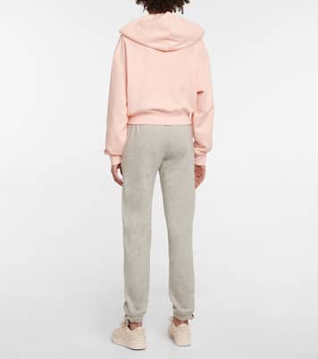 X Reebok Cropped-Kapuzenjacke aus Baumwolle | Reebok x Victoria Beckham