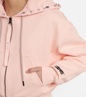 X Reebok Cropped-Kapuzenjacke aus Baumwolle | Reebok x Victoria Beckham