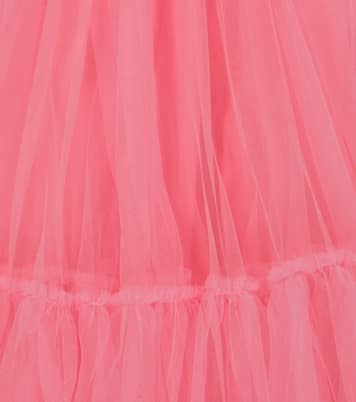 Miniabito in tulle con ruches | Monnalisa