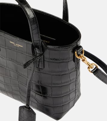 Sac Toy Shopping N/S en cuir embossé | Saint Laurent