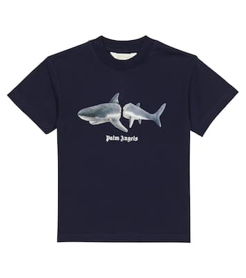 T-shirt imprimé en coton | Palm Angels Kids