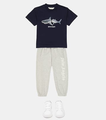 T-shirt imprimé en coton | Palm Angels Kids