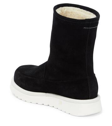 Logo leather boots | MM6 Maison Margiela Kids