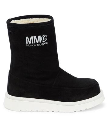 Logo leather boots | MM6 Maison Margiela Kids