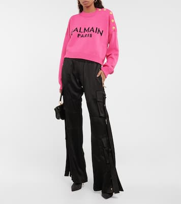 Stivaletti Skye in denim | Balmain