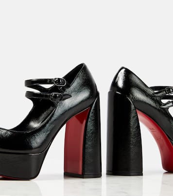 Escarpins Movida Jane 130 à plateau en cuir | Christian Louboutin