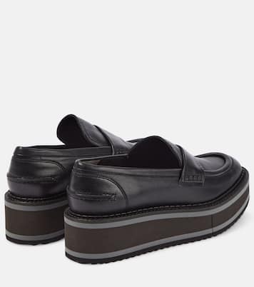 Mocassini con plateau Bahati in pelle | Clergerie
