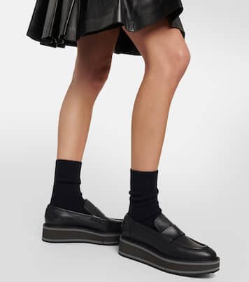 Mocassini con plateau Bahati in pelle | Clergerie