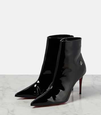 Bottes Sporty Kate 85 en cuir verni | Christian Louboutin
