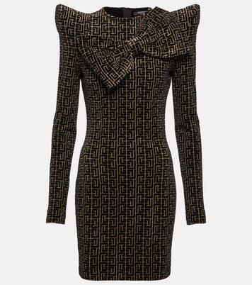 Monogram sequined minidress | Balmain