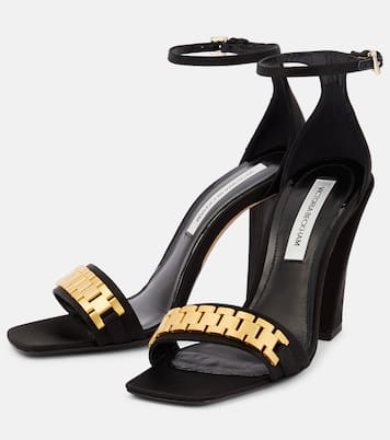 Sandali Mila Chain in suede | Victoria Beckham
