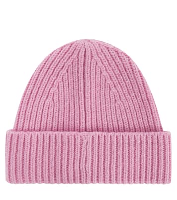 Face ribbed-knit wool beanie | Acne Studios Kids