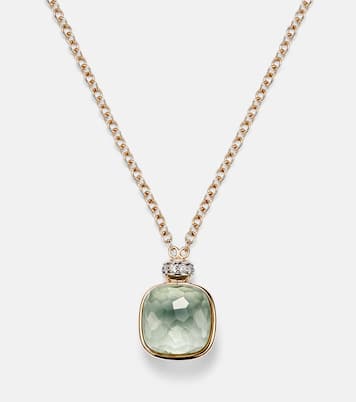 Collier Nudo en or 18 ct, prasiolite et diamants | Pomellato