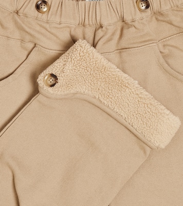 Hose Jour aus Baumwolle mit Faux Fur | Donsje