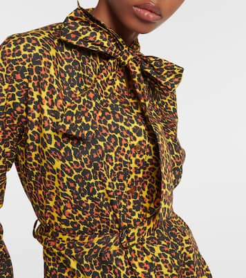 Vestido midi asimétrico de algodón estampado | Vivienne Westwood
