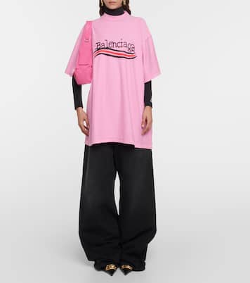 Jeans a gamba larga e vita alta | Balenciaga