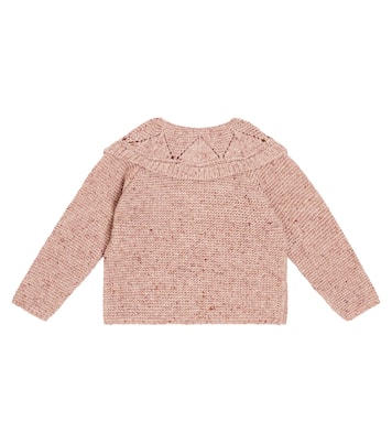 Baby Cardigan Baena aus einem Wollgemisch | La Coqueta