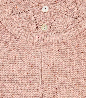 Baby Cardigan Baena aus einem Wollgemisch | La Coqueta