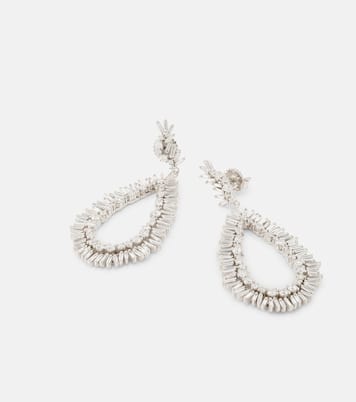 Boucles d'oreilles en or blanc 18 ct et diamants | Suzanne Kalan
